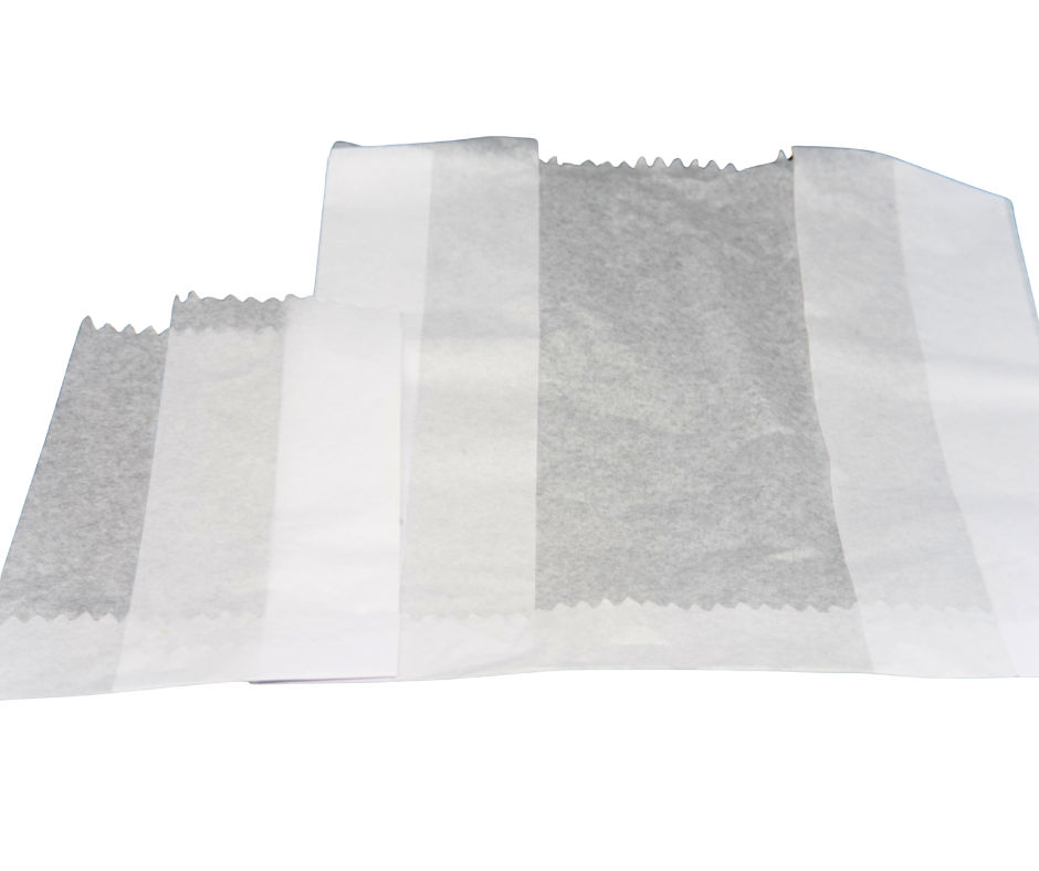 Paper bedpan covers on a white background