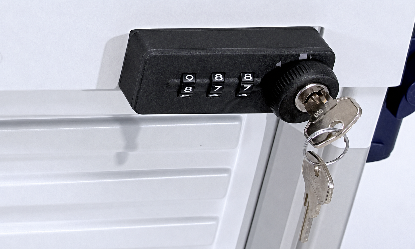 ScanModul - Scancell Combination Lock - Mounted on Roller Door