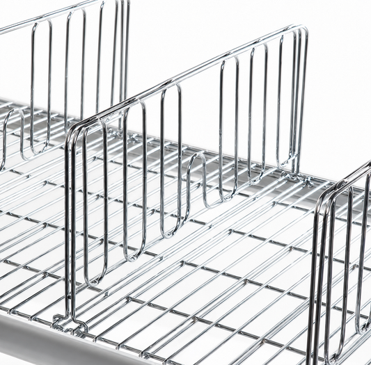 Belintra - UBeFlex Chrome Shelf Divider - Steel (D Type)