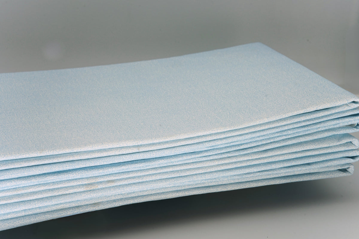 Stack of Procedure Mat on a grey background