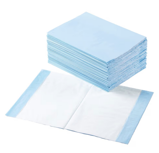 Stack of Underpads on a white background